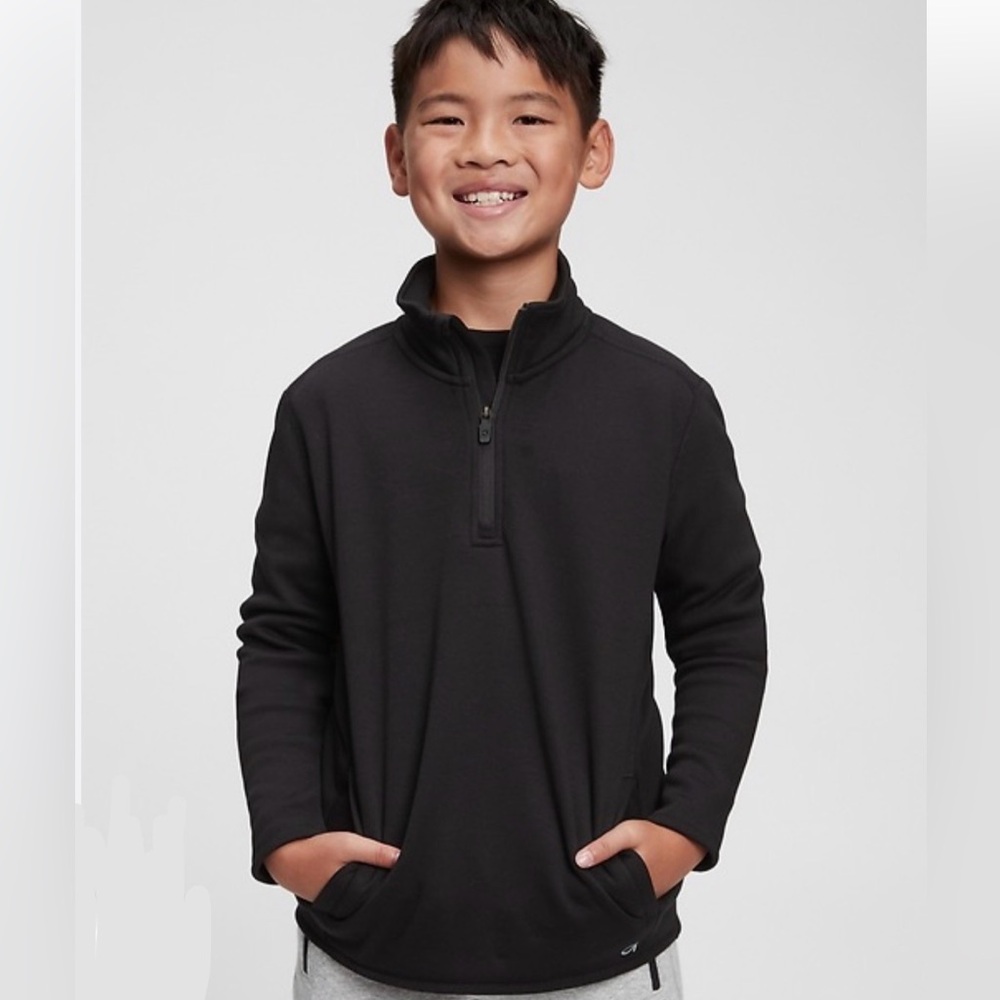 GAP GapFit Kids Cozy Tech Quarter-Zip Sweatshirt Size 14-16